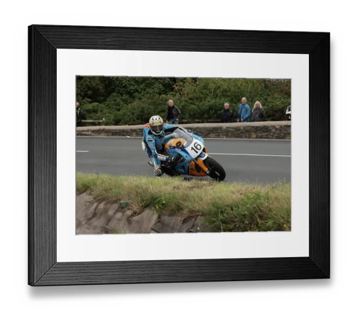 Framed Print : Craig Neve Kawasaki 2022 Classic Superbike Manx Grand Prix