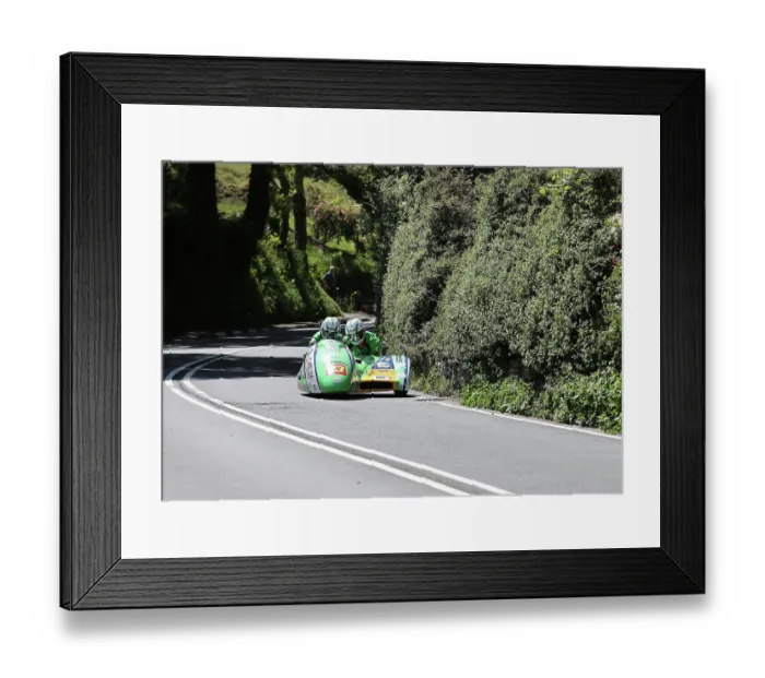 Framed Print : Bruce Moore Mark Gash LCR Honda 2023 Sidecar TT