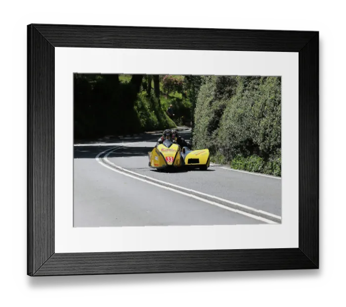 Framed Print : Derek Lynch Anthony McDonnell DMR Suzuki 2023 Sidecar TT