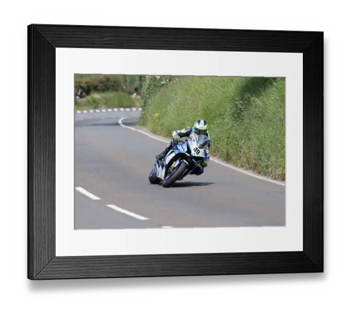 Framed Print : James Chawke Suzuki 2023 Senior TT