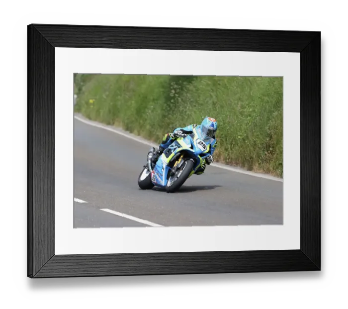 Framed Print : Michael Evans (Suzuki) At Cronk Ny Mona 2023 Senior TT
