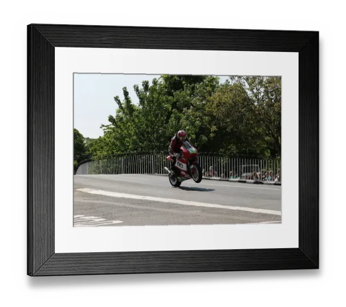 Framed Print : Paul Potchy Williams Kawasaki 2023 Supertwin TT
