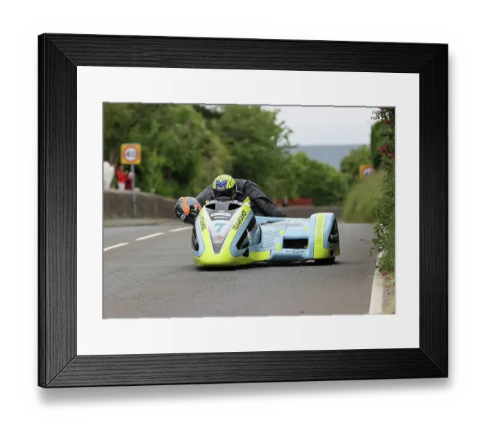 Framed Print : Alan Founds Colin Smyth LCR Yamaha 2023 Sidecar TT Framed Print : Alan Founds Colin Smyth LCR Yamaha 2023 Sidecar TT