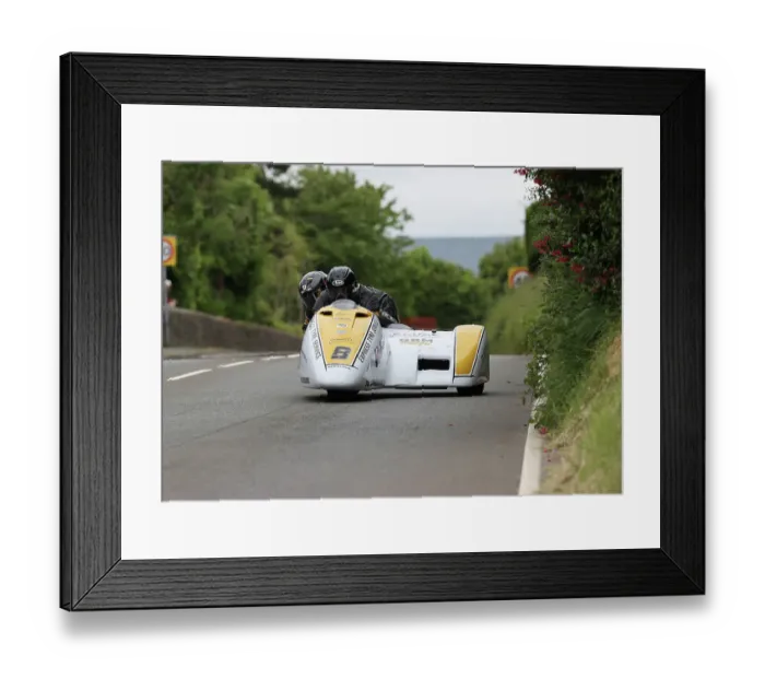 Framed Print : Gary Bryan Philip Hyde Baker Honda 2023 Sidecar TT Framed Print : Gary Bryan Philip Hyde Baker Honda 2023 Sidecar TT