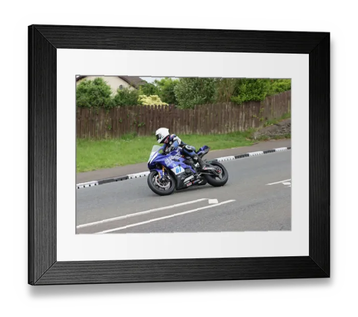 Framed Print : Jonathan Goetschy Yamaha 2023 Supersport TT