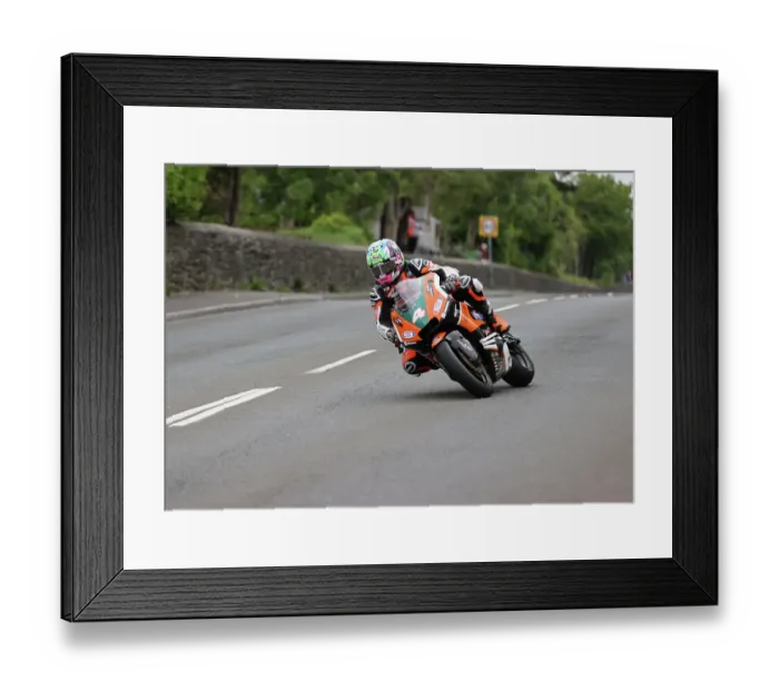 Framed Print : Jamie Coward Kawasaki 2023 Supertwin TT Framed Print : Jamie Coward Kawasaki 2023 Supertwin TT