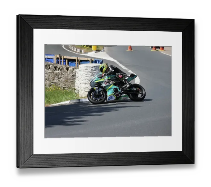 Framed Print : Timothee Monot Yamaha 2023 Supersport TT