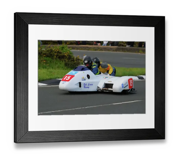 Framed Print : Bill Currie Kevin Morgan LCR Yamaha 2011 Sidecar TT Practice Framed Print : Bill Currie Kevin Morgan LCR Yamaha 2011 Sidecar TT Practice