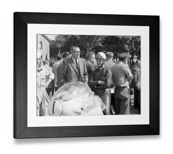 Framed Print : Alistair King Bianchi Lew Ellis 1961 Junior TT Framed Print : Alistair King Bianchi Lew Ellis 1961 Junior TT
