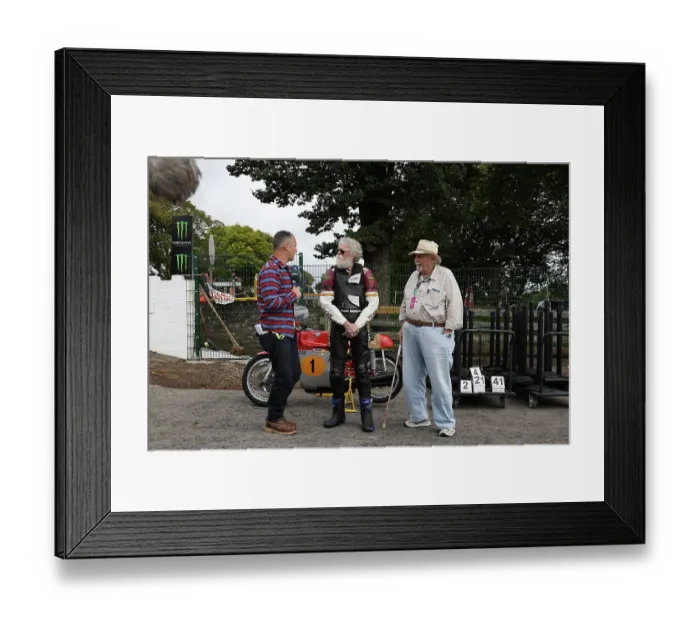 Framed Print : Cameron Donald Dave Roper Rob Iannucci MV 2023 MGP Parade Lap