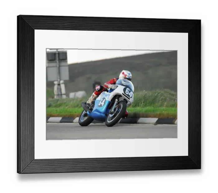 Framed Print : Gavin Lupton Triumph 2012 Formula Classic TT