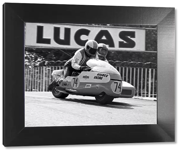 Dave Lawrence. Jim Broomham Limpet Imp 1975 1000 Sidecar TT