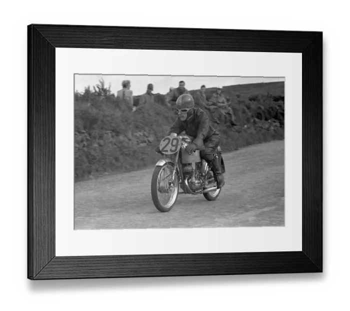 Framed Print : Bert Fruin (EMC Puch) 1954 Ultra Lightweight TT Framed Print : Bert Fruin (EMC Puch) 1954 Ultra Lightweight TT