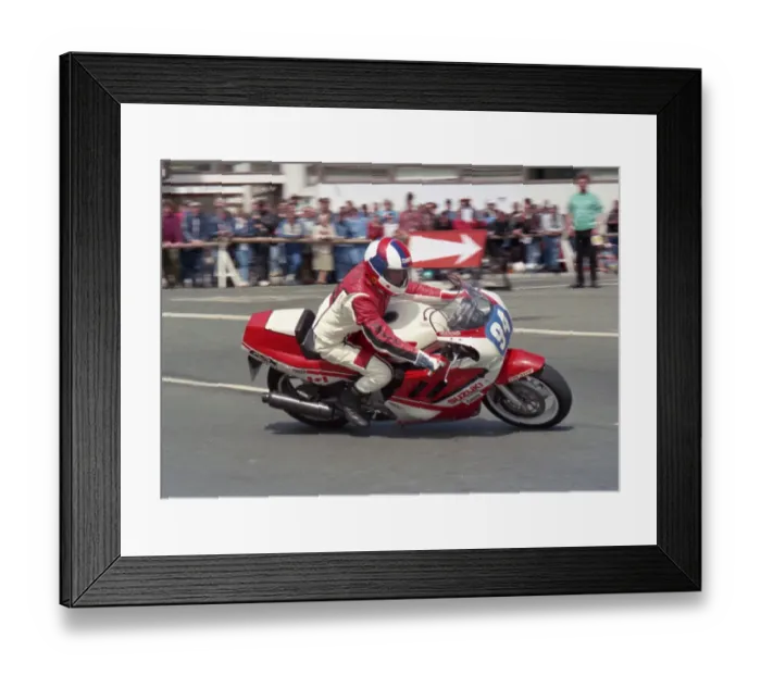 Framed Print : Dave Lloyd Suzuki 1988 Production B TT Framed Print : Dave Lloyd Suzuki 1988 Production B TT