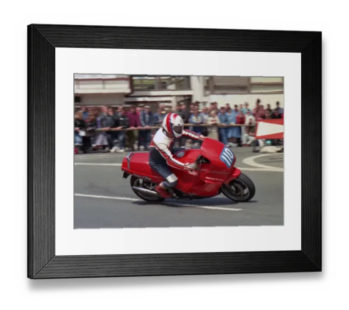 Framed Print : Andrew Evans. Ducati 1988 Production B TT Framed Print : Andrew Evans. Ducati 1988 Production B TT