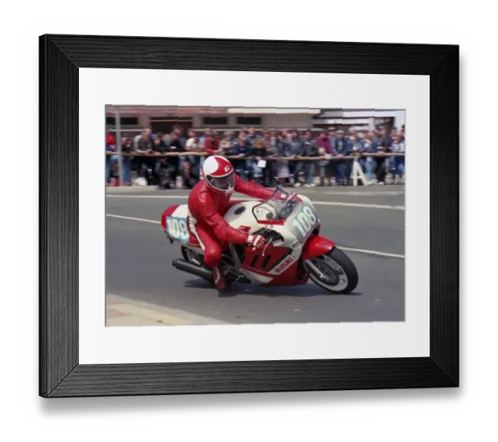Framed Print : Gert Bilger Suzuki 1988 Production B TT Framed Print : Gert Bilger Suzuki 1988 Production B TT