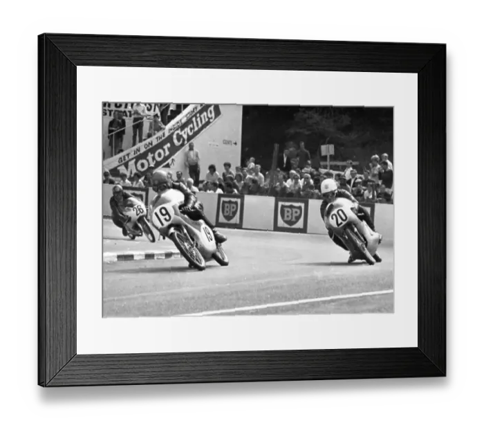 Framed Print : Les Griffiths Honda Stan Lawley 1967 50cc TT Framed Print : Les Griffiths Honda Stan Lawley 1967 50cc TT
