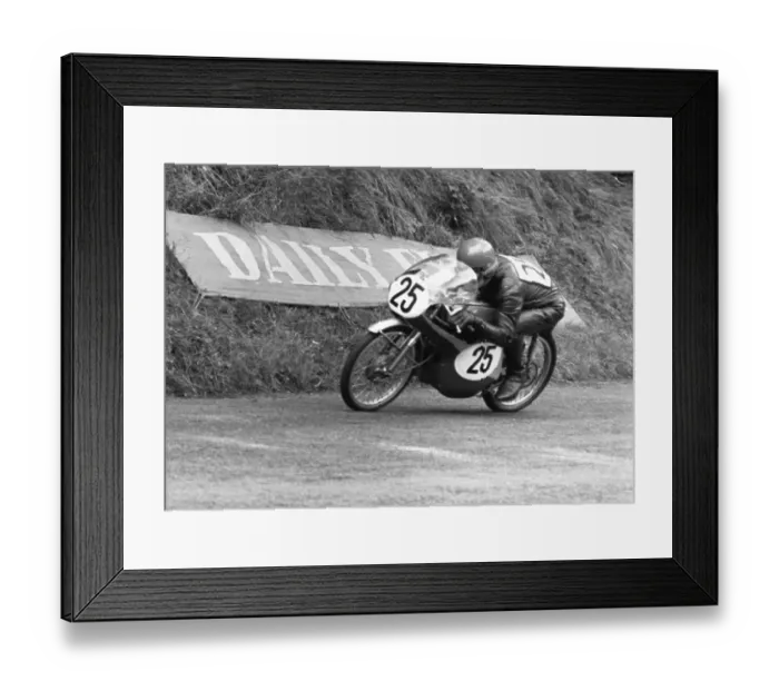 Framed Print : Les Griffiths Honda 1966 50cc TT Framed Print : Les Griffiths Honda 1966 50cc TT