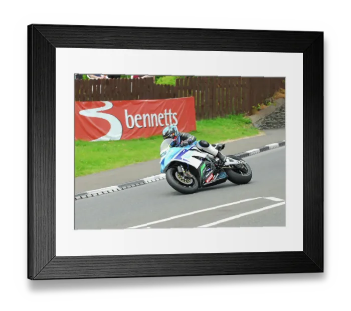 Framed Print : Russ Mountford Kawasaki 2015 Senior TT Framed Print : Russ Mountford Kawasaki 2015 Senior TT