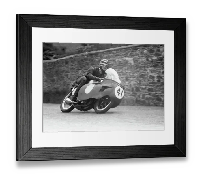 Framed Print : Alan Trow Norton 1957 Junior TT Framed Print : Alan Trow Norton 1957 Junior TT
