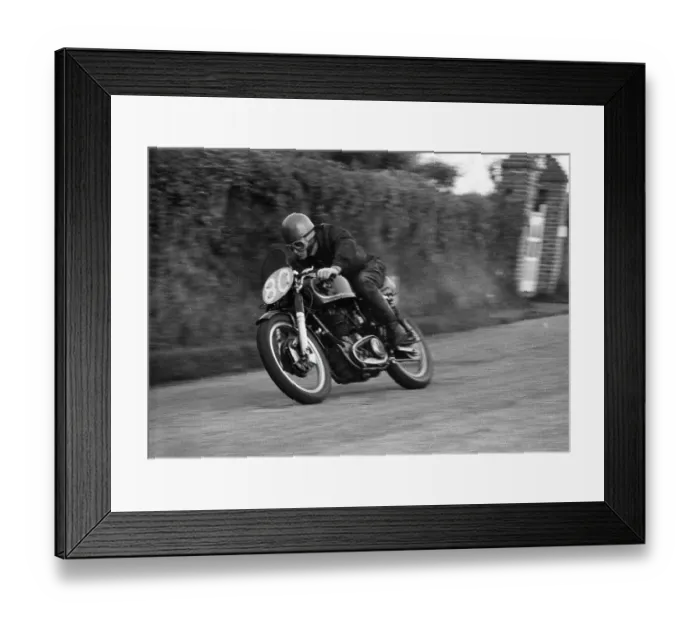 Framed Print : John Fawkes AJS 1956 Junior Manx Grand Prix Framed Print : John Fawkes AJS 1956 Junior Manx Grand Prix