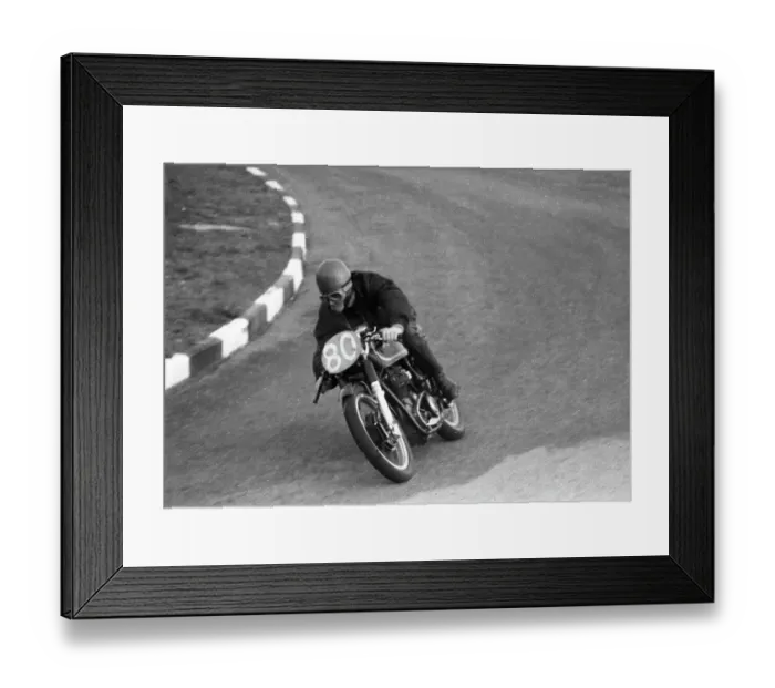 Framed Print : John Fawkes AJS 1956 Junior Manx Grand Prix Framed Print : John Fawkes AJS 1956 Junior Manx Grand Prix