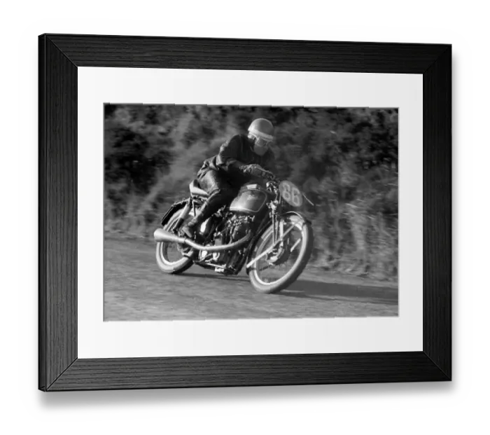 Framed Print : Michael Mooney (Velocette) 1952 Junior TT Framed Print : Michael Mooney (Velocette) 1952 Junior TT