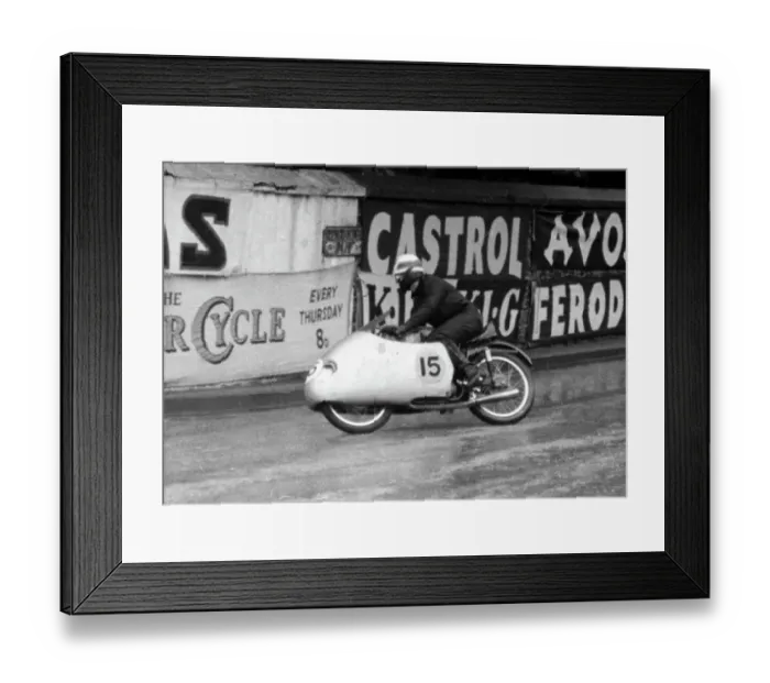 Framed Print : Frank Fox MV 1956 Lightweight TT Framed Print : Frank Fox MV 1956 Lightweight TT