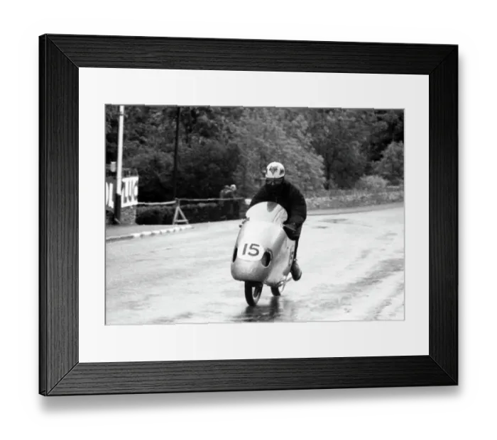 Framed Print : Frank Fox (MV) 1956 Lightweight TT Framed Print : Frank Fox (MV) 1956 Lightweight TT