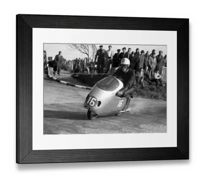 Framed Print : Bill Webster MV. 1956 Lightweight TT Framed Print : Bill Webster MV. 1956 Lightweight TT