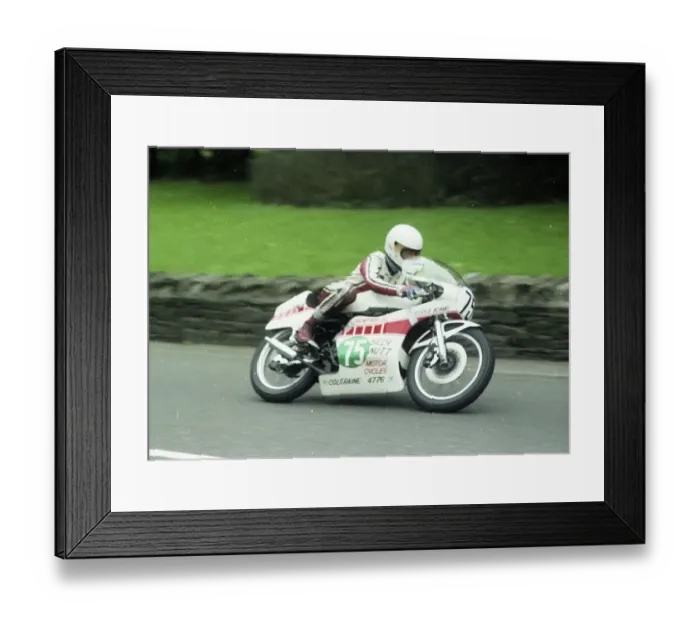 Framed Print : George Adams (Yamaha) at Greeba Bridge