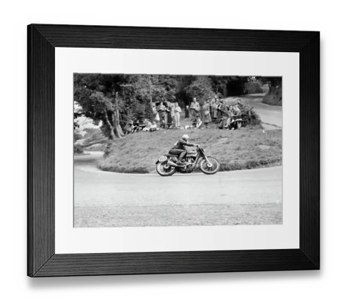 Framed Print : Malcolm Templeton (AJS) at Ramsey Hairpin Framed Print : Malcolm Templeton (AJS) at Ramsey Hairpin