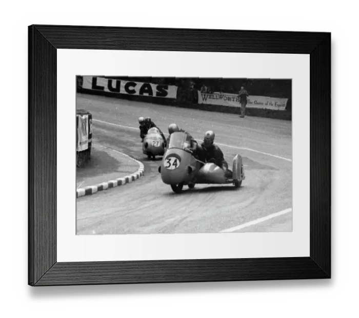 Framed Print : Tim Padley & Ian McDonald (BSA) 1960 Sidecar TT Framed Print : Tim Padley & Ian McDonald (BSA) 1960 Sidecar TT