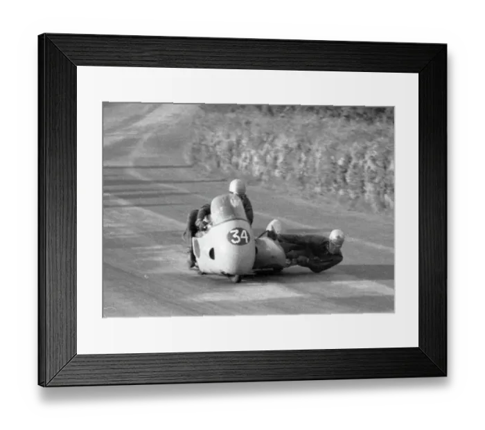 Framed Print : Tim Padley & Ian McDonald (BSA) 1960 Sidecar TT Framed Print : Tim Padley & Ian McDonald (BSA) 1960 Sidecar TT