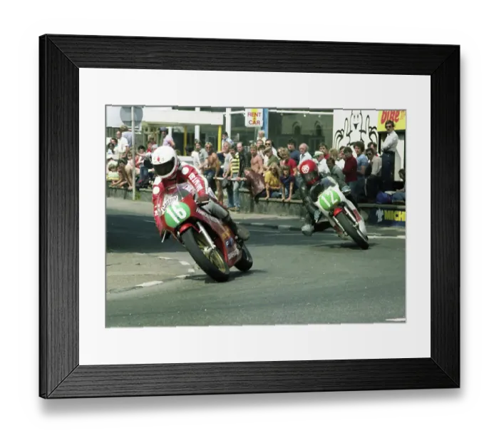 Framed Print : Paul Cranston (Yamaha) and Richard Swallow (Yamaha) at Ramsey Framed Print : Paul Cranston (Yamaha) and Richard Swallow (Yamaha) at Ramsey