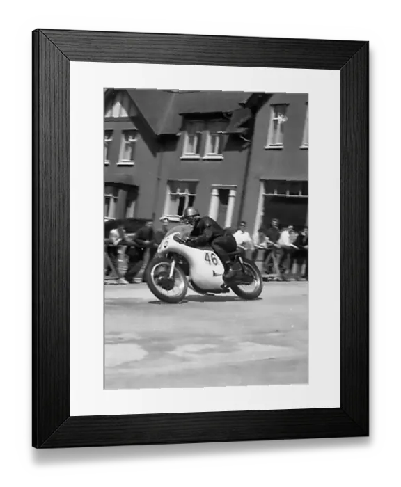 Framed Print : Owen Greenwood (Triumph spl) on Bray Hill Framed Print : Owen Greenwood (Triumph spl) on Bray Hill