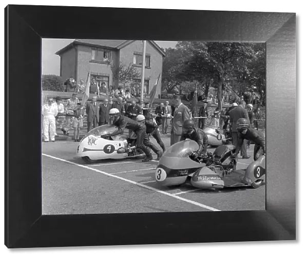 All eyes on the starters flag: 1962 Sidecar TT
