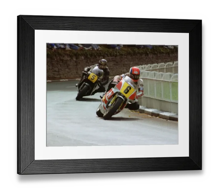 Framed Print : Steve Hislop (750 Honda) 1989 Senior TT
