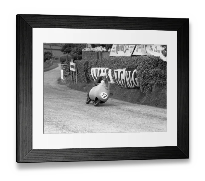 Framed Print : Cronk ny Mona action: Ken Kavanagh (Moto Guzzi) 1956 Junior TT Framed Print : Cronk ny Mona action: Ken Kavanagh (Moto Guzzi) 1956 Junior TT