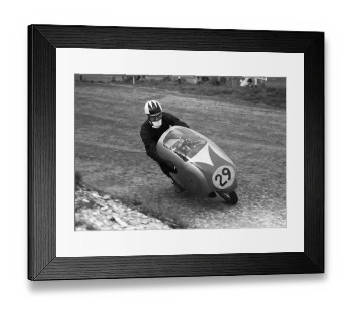 Framed Print : Clypse action from Cecil Sandford (Mondial) 1957 Lightweight TT Framed Print : Clypse action from Cecil Sandford (Mondial) 1957 Lightweight TT
