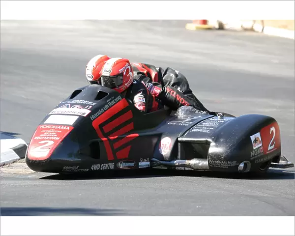 Nick Crowe & Mark Cox (Ireson Honda) 2008 Sidecar TT