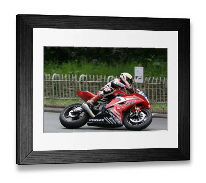Framed Print : Steve Plater: 2008 Supersport 1 TT Framed Print : Steve Plater: 2008 Supersport 1 TT