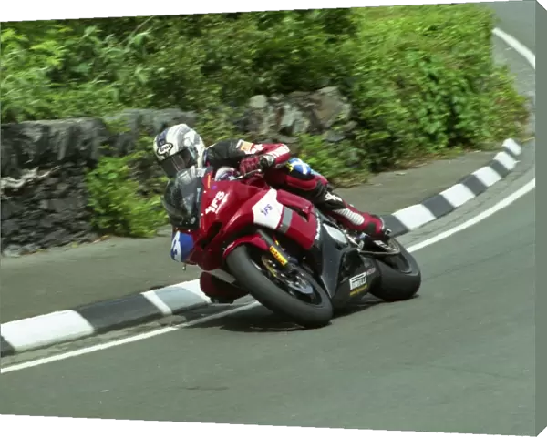 John McGuinness in Stella Maris action, 2004 Junior TT