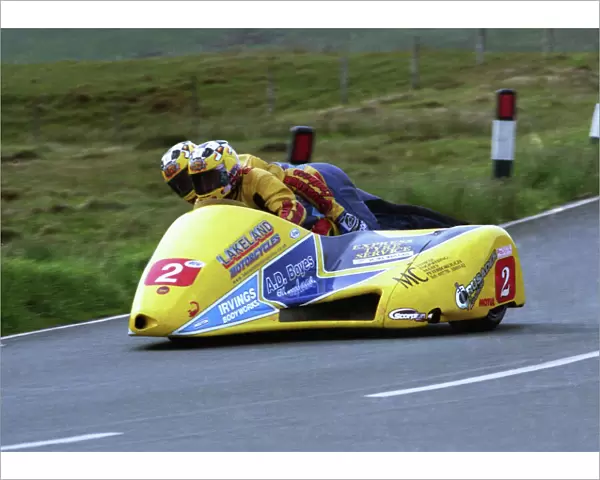 Rob Fisher at Windy Corner, 2002 Sidecar Race A