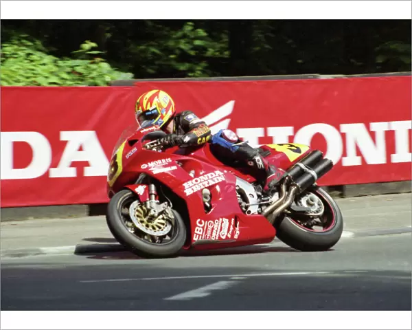 Ian Simpson at Braddan Bridge; 1998 Senior TT