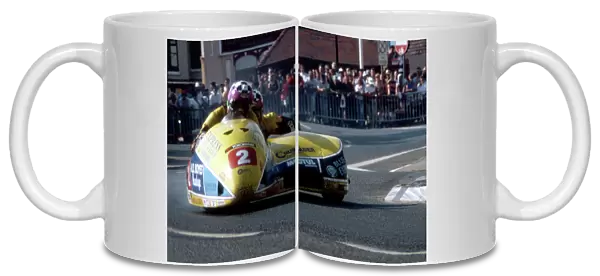 Rob Fisher leaves Parliament Square; 1997 Sidecar Race B