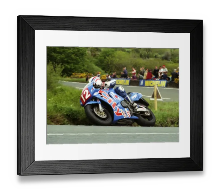 Framed Print : Phillip McCallen at the Gooseneck: 1996 Production TT Framed Print : Phillip McCallen at the Gooseneck: 1996 Production TT