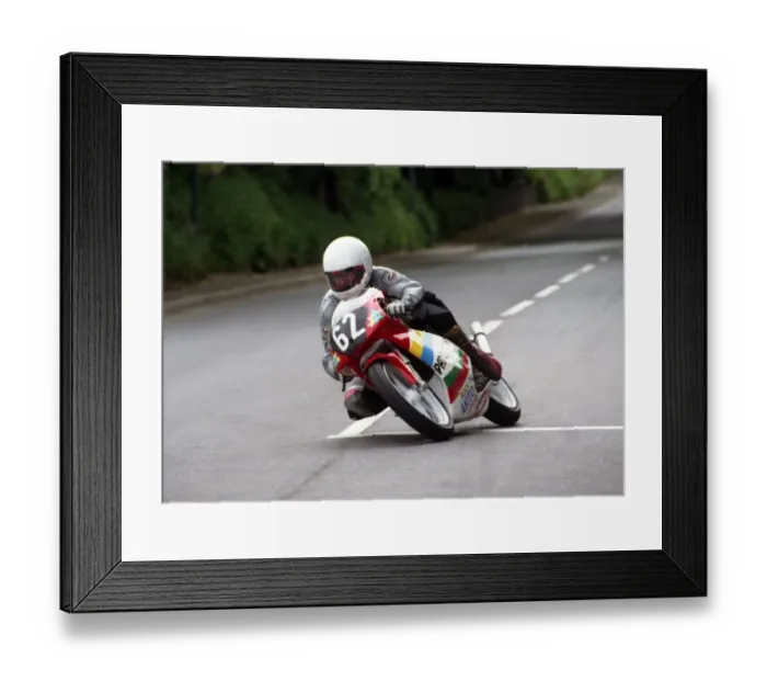 Framed Print : Mark Baldwin at Ballacraine: 1995 Ultra Lightweight TT Framed Print : Mark Baldwin at Ballacraine: 1995 Ultra Lightweight TT