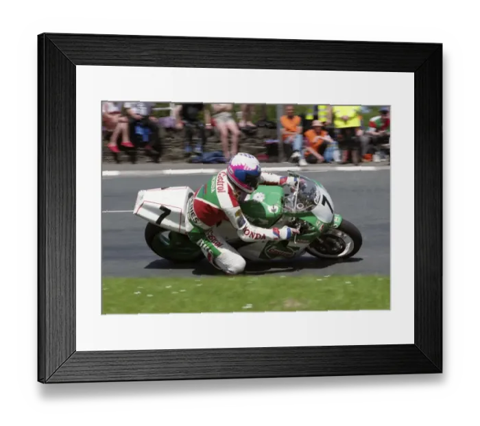 Framed Print : Nick Jefferies at Sulby Bridge: 1993 Formula One TT Framed Print : Nick Jefferies at Sulby Bridge: 1993 Formula One TT