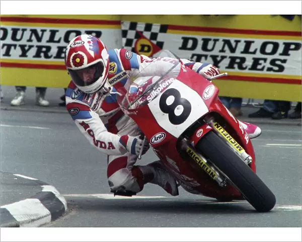 Carl Fogarty at Quarter Bridge: 1990 Formula One TT